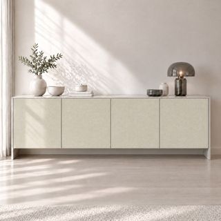 Lino Beige interieurfolie sfeerbeeld