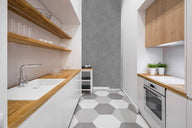 Cement Taupe betonlook interieurfolie toegepast in interieur