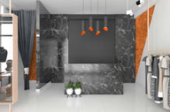 Copper Disco glitter interieurfolie toegepast in interieur