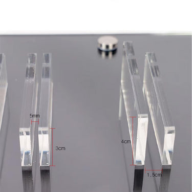 Displayrahmen mit 4 Mini-Vorderfenstern und 6 Mini-Seitenfenstern