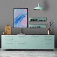 Grigio leerlook textiellook interieurfolie toegepast in interieur