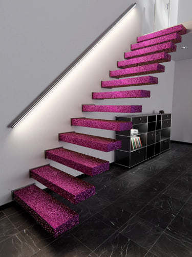 Pink Disco Glitter Interior Film - 122 cm