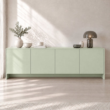 Cucumber matte interieurfolie op dressoir in woonkamer