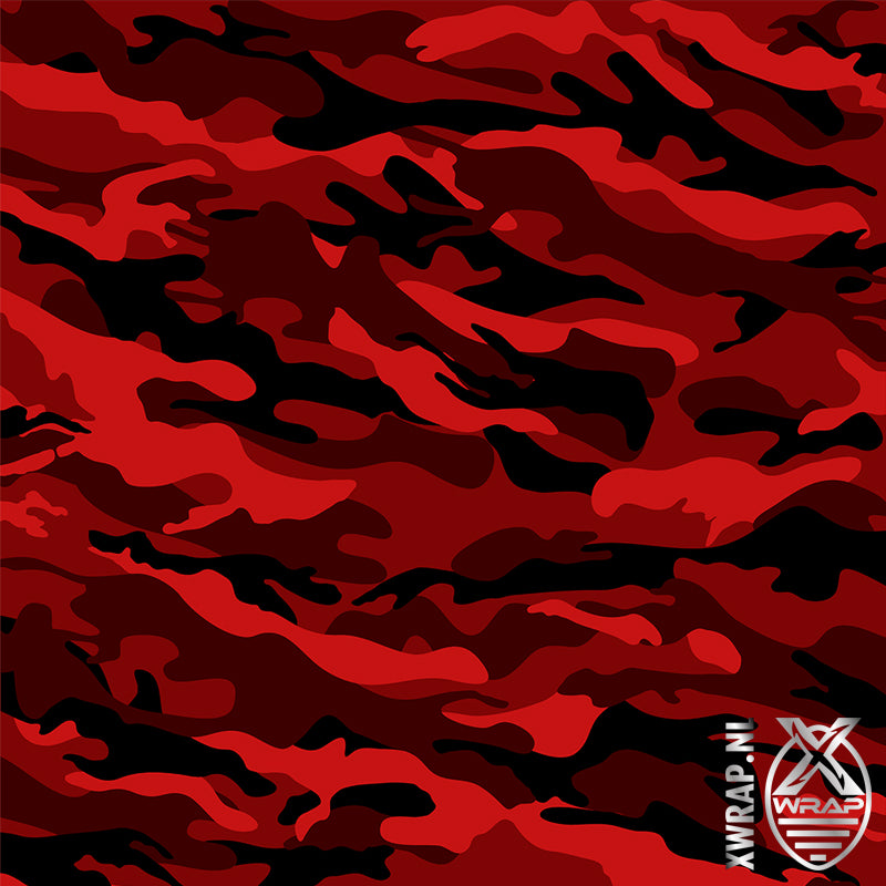 Camouflage full red