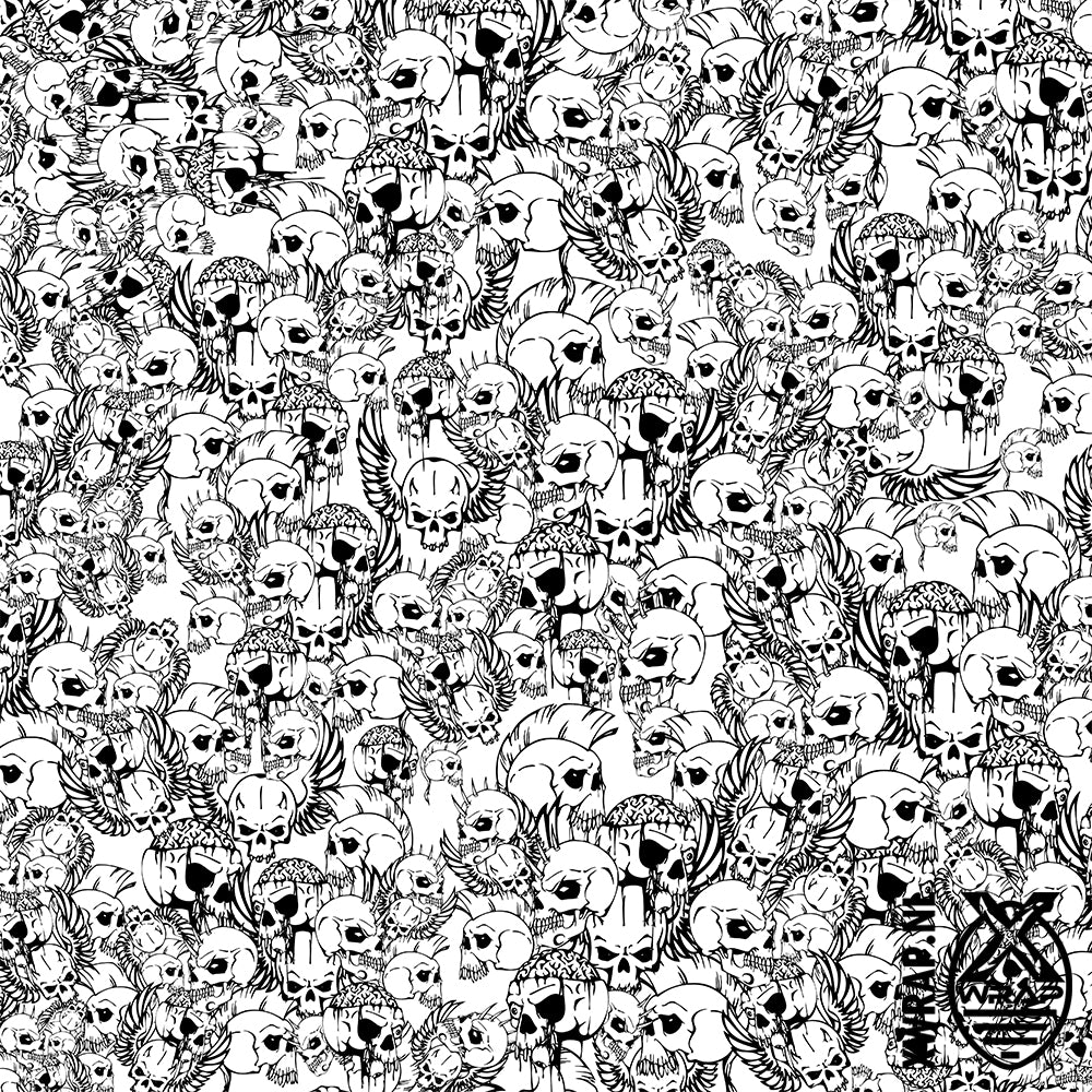 Skulls wrap pattern - xwrapshop
